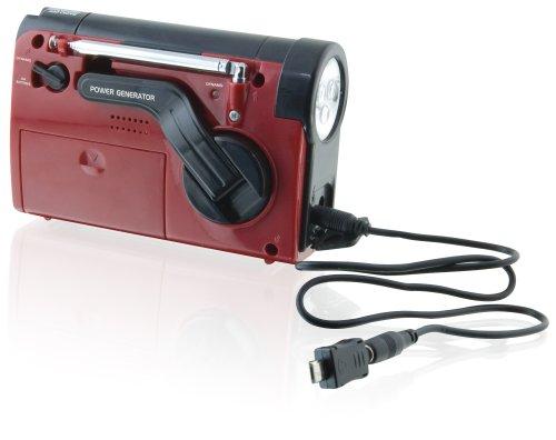 Weatherx Weatherx WeatherX WR182R Instant NOAA Weatherband Radio (Black) Red/Black