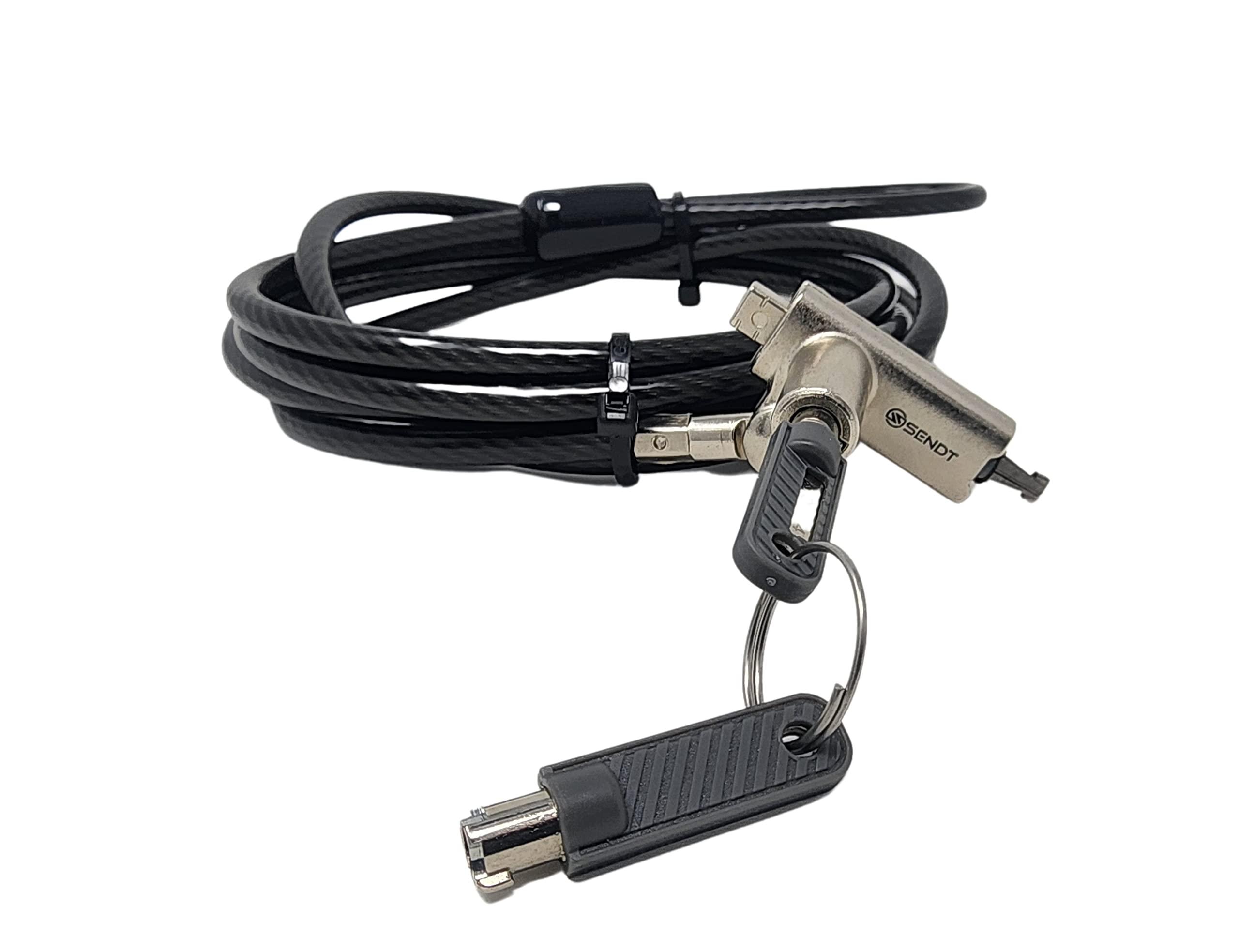 Sendt Sendt 3 in 1 Black Notebook/Laptop Lock for Kensington, Nano, and Wedge Security Slots