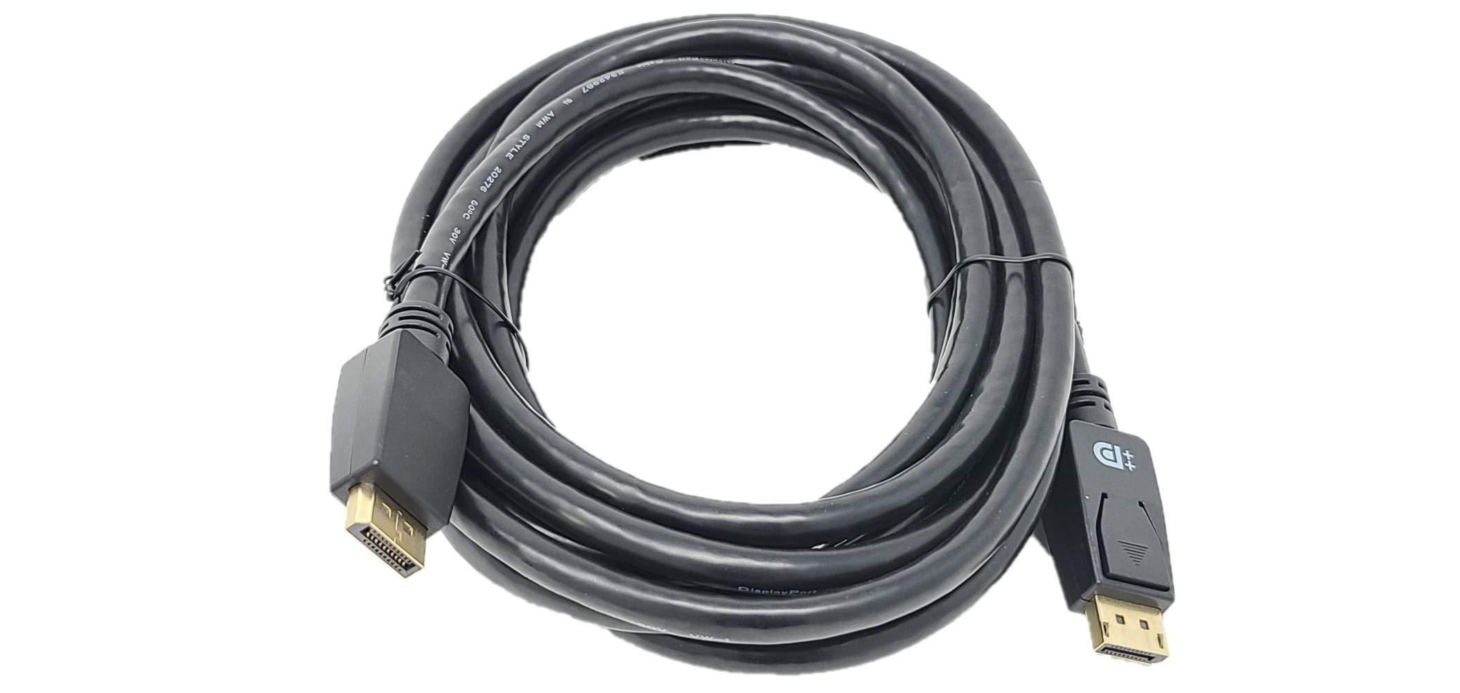 MICRO CONNECTORS MICRO CONNECTORS 15 Feet VESA Certified DisplayPort 1.4 Cable with Latch (M05-14DPV-15)