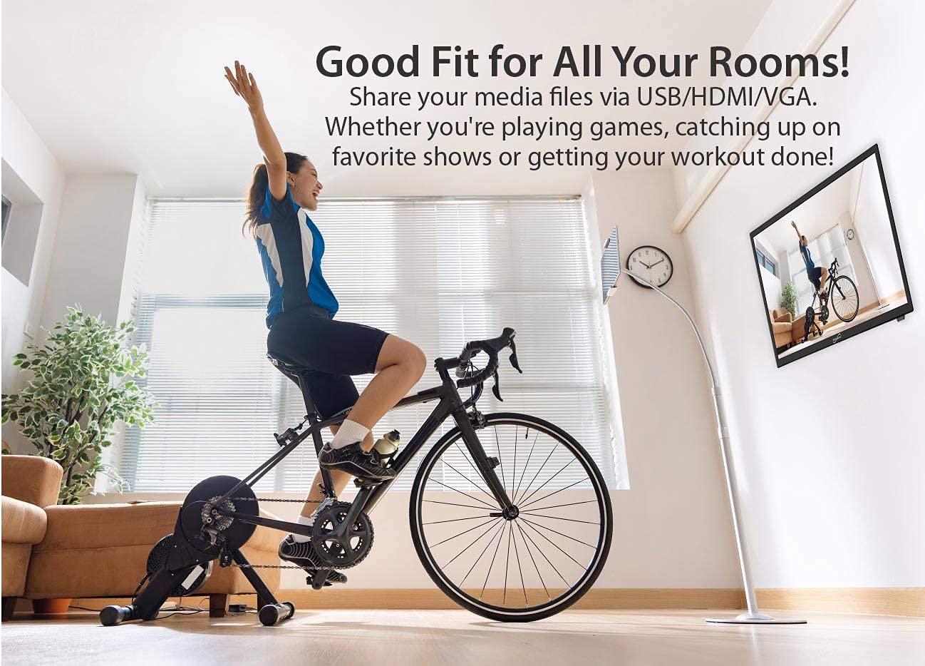 Supersonic Supersonic SC-2411 23.6\" DLED HDTV with Built-in Dual Tuners, HDMI Input, 1080p Resolution, 178 Viewing Angle, USB Compatible, Remote Control and AC/DC Compatibility