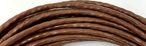 RiteAV RiteAV - 100 FT Cat6 Brown Ethernet Network RJ45 Patch Cord (Pure Copper) (Connectors and Boots Installed)