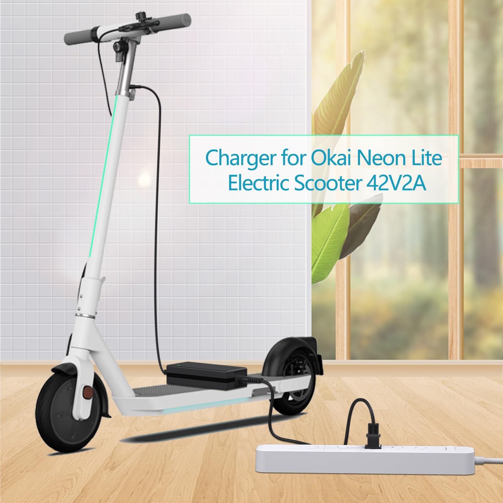 VHBW 42V for Okai Neon Electric Scooter Charger for Okai Neon Lite EA10 ES10 ES20 ES50B Scooter, AovoPro M365 Pro ES60 EW6 ES80,YADEA KS5 Pro KS1, Macwheel MX1 MX2 for Bird Air M365 Power Supply