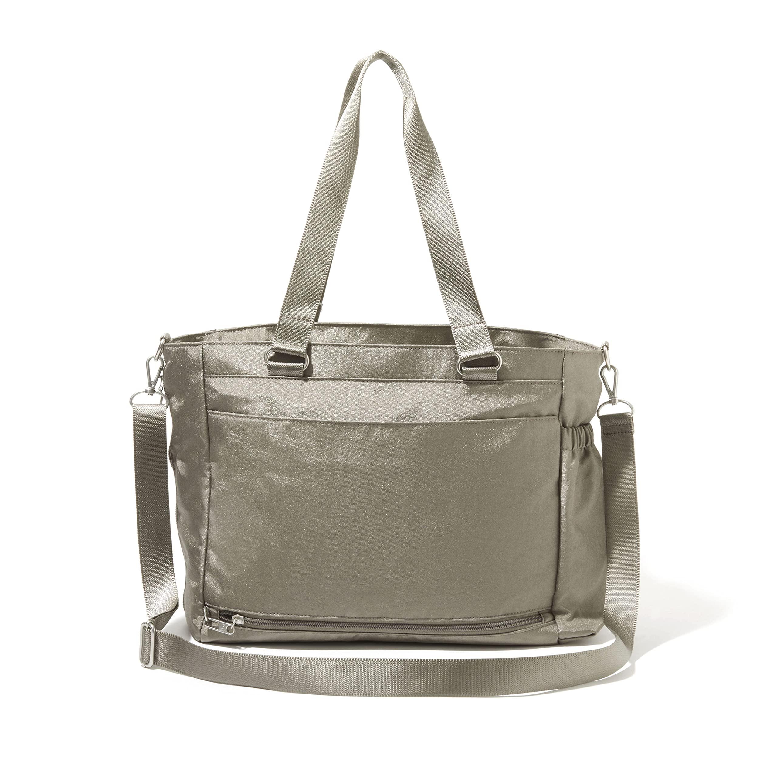Baggallini Baggallini Womens Modern Laptop Tote, Sterling Shimmer