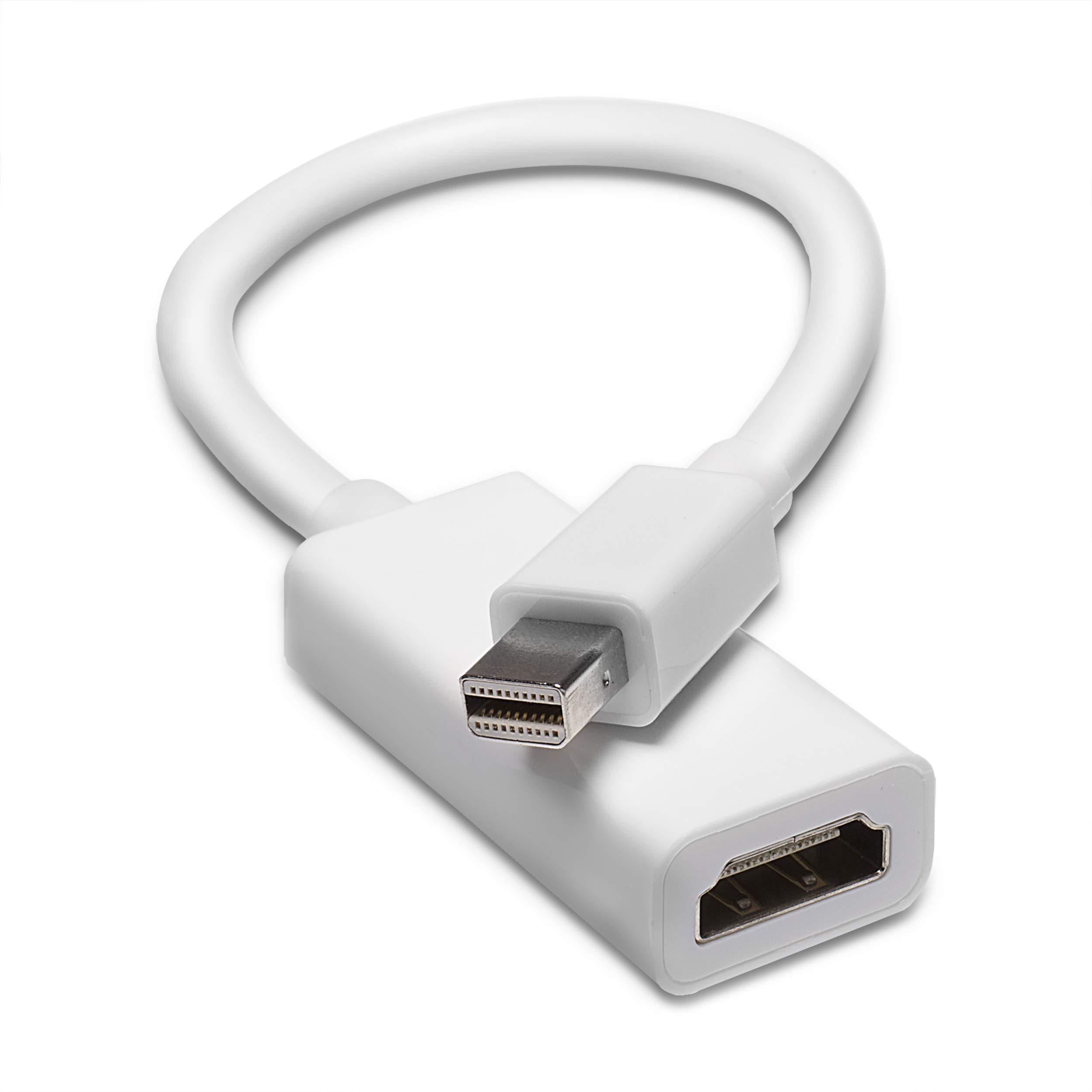 THE CIMPLE CO THE CIMPLE CO Mini DisplayPort to HDMI Adapter - MiniDP to HDMI - Thunderbolt/MiniDP to HDMI Cable Adapter - White - 2 Pack