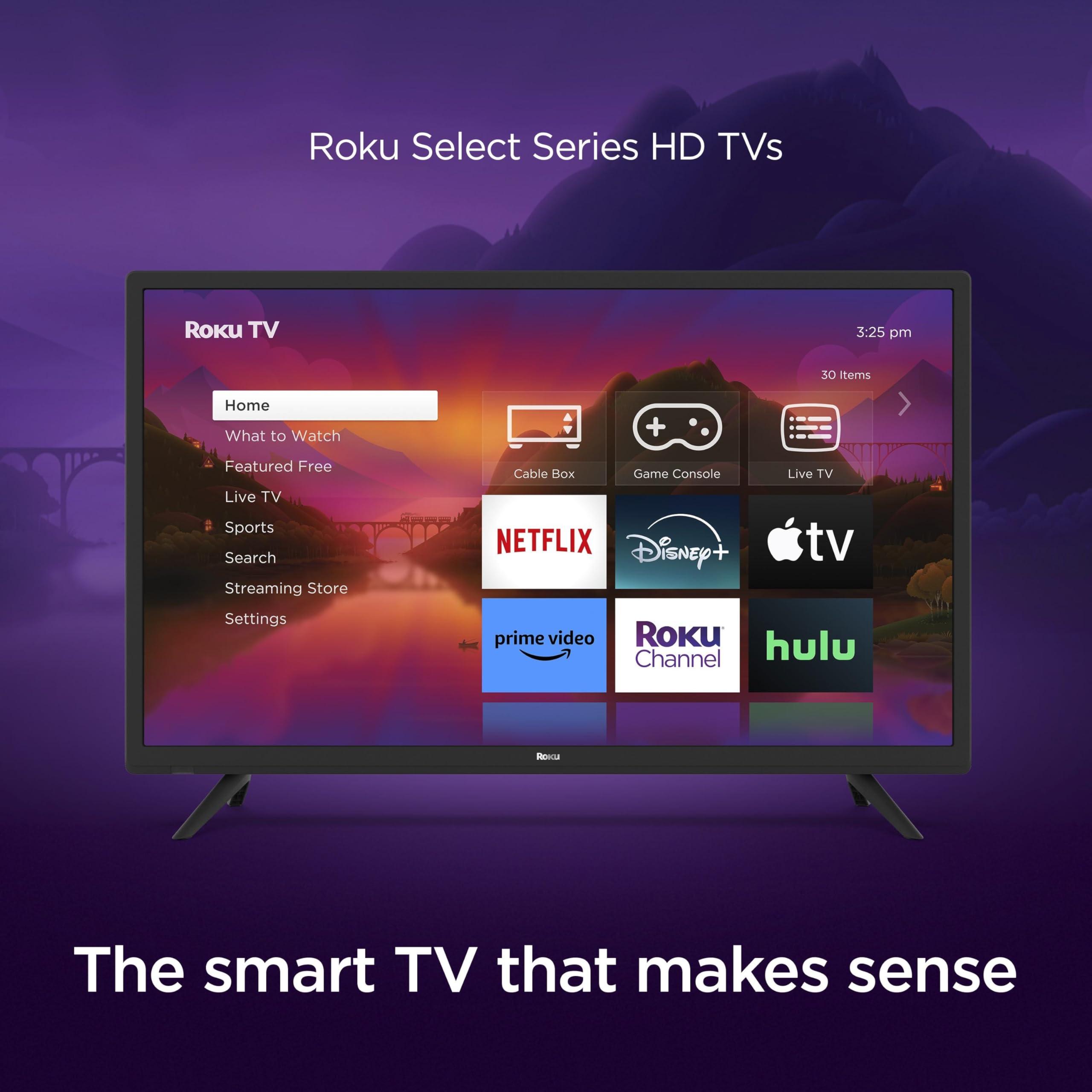 Roku Roku Smart TV 40-Inch Select Series 1080p Full HD RokuTV with Roku Voice Remote, Bright Picture, Customizable Home Screen Live Local News, Sports, Gaming