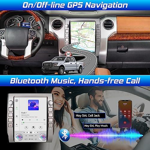 Cidava Cidava T-Style Car Radio, CarPlay Stereo for Toyota Tundra 2014-2021, 12.1 Inch Android Head Unit Replacement Support Wired and Wireless Car Play/Android Auto, AM/FM Radio, Back-Up Camera