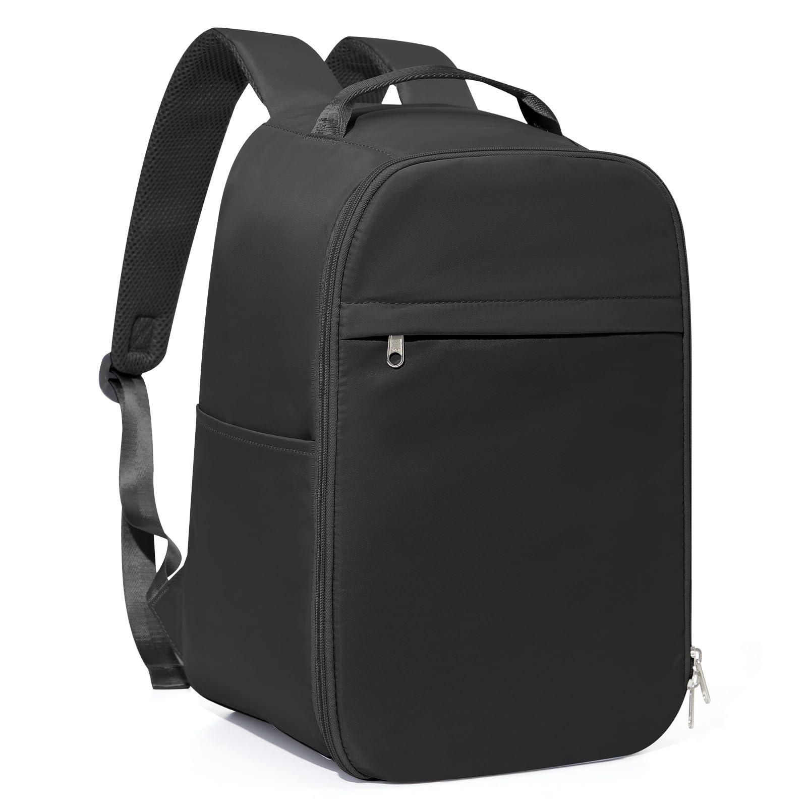 WEPLAN WEPLAN United Airlines Approved Personal Item Travel Bag, Underseat 20L Carry on Backpack, Waterproof Cabin Luggage Bag, mochila de viaje, Frontier Airlines Personal Item Bag, black