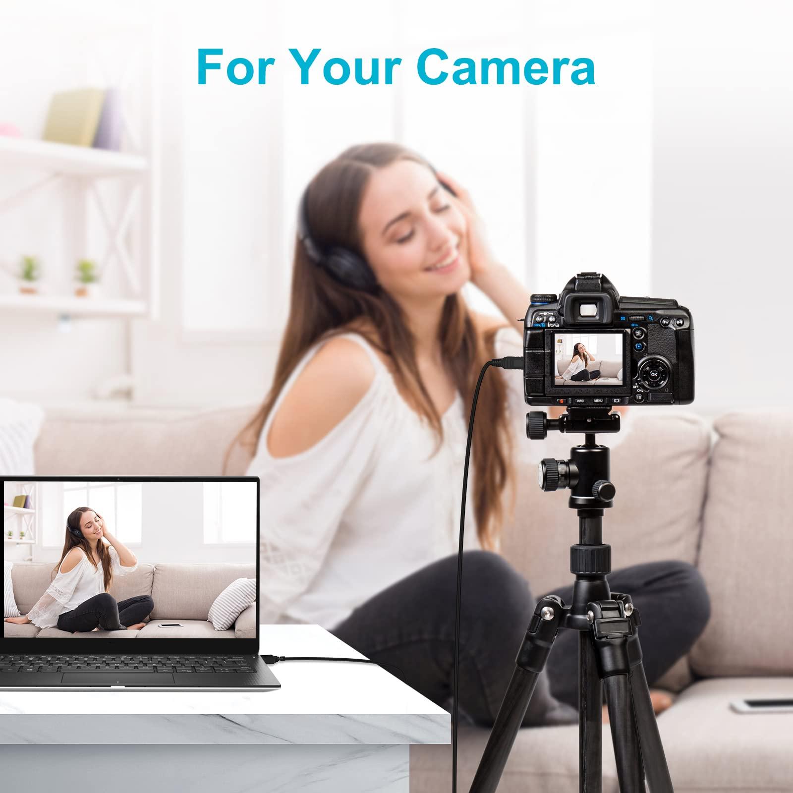 Lusgawer Lusgawer Camera USB Cable Cord for Canon,USB 2.0 Cable- A-Male to Mini-B Cord,Mini USB Charging Cable Compatible with Canon PowerShot/Rebel/EOS/DSLR Cameras/ELPH Digital Cameras