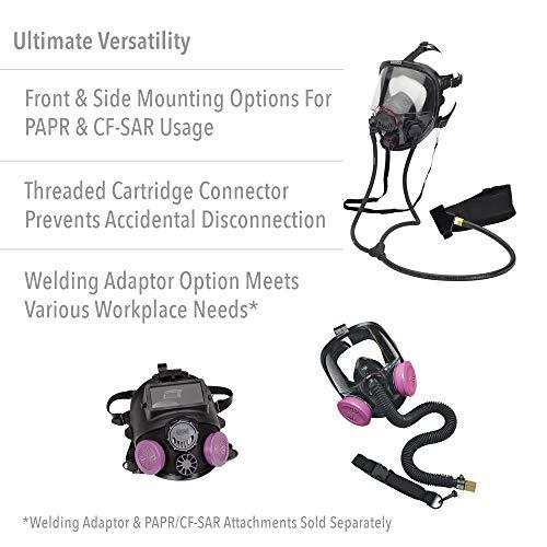 NORTH Honeywell North 7600 Series Niosh-Approved Full Facepiece Silicone Respirator, Small (760008AS)