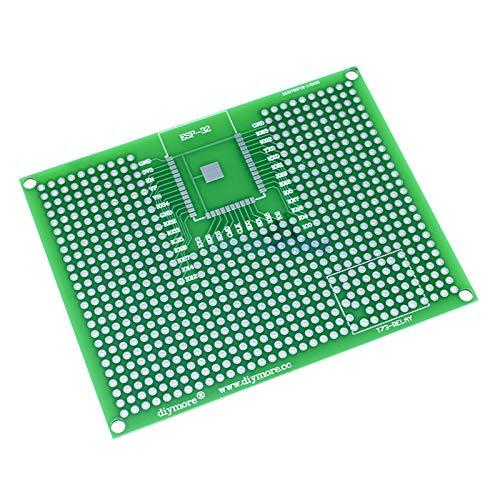 Phoncoo 1Pcs 7x9CM Prototype PCB Breadboard for ESP8266 ESP-12E ESP-12F ESP32 ESP-32S Realy Double Side Prototype PCB New Arrival