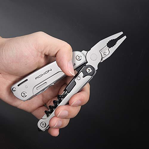 Roxon ROXON S801 16-in-1 STROM Multitool Pliers-Pocket Multi Tool, Multitool with Bits Group. Multi Tool for Survival, Camping, Hunting and Hiking