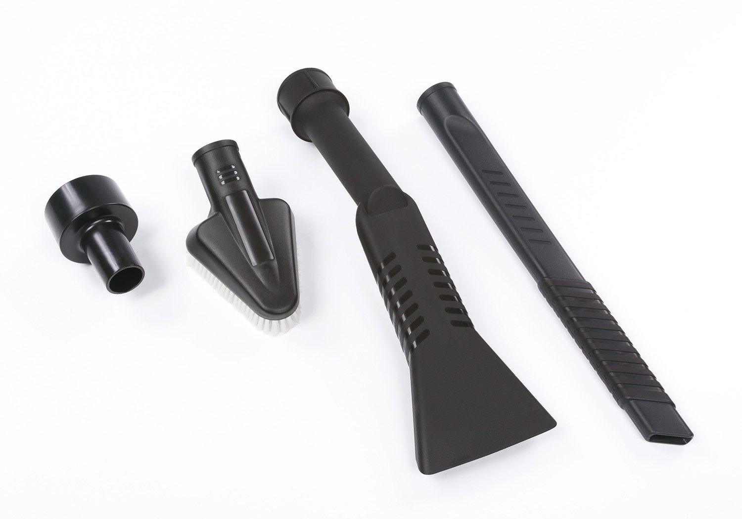 WORKSHOP Wet/Dry Vacs WORKSHOP Wet/Dry Vacs Vacuum Accessories WS25052A Car Cleaning Kit for Wet Dry Vacuum Cleaners, 1-1/4-inch Shop Vacuum Attachments with 2-1/2-inch Hose Adapter, Designed for Automotive Detailing