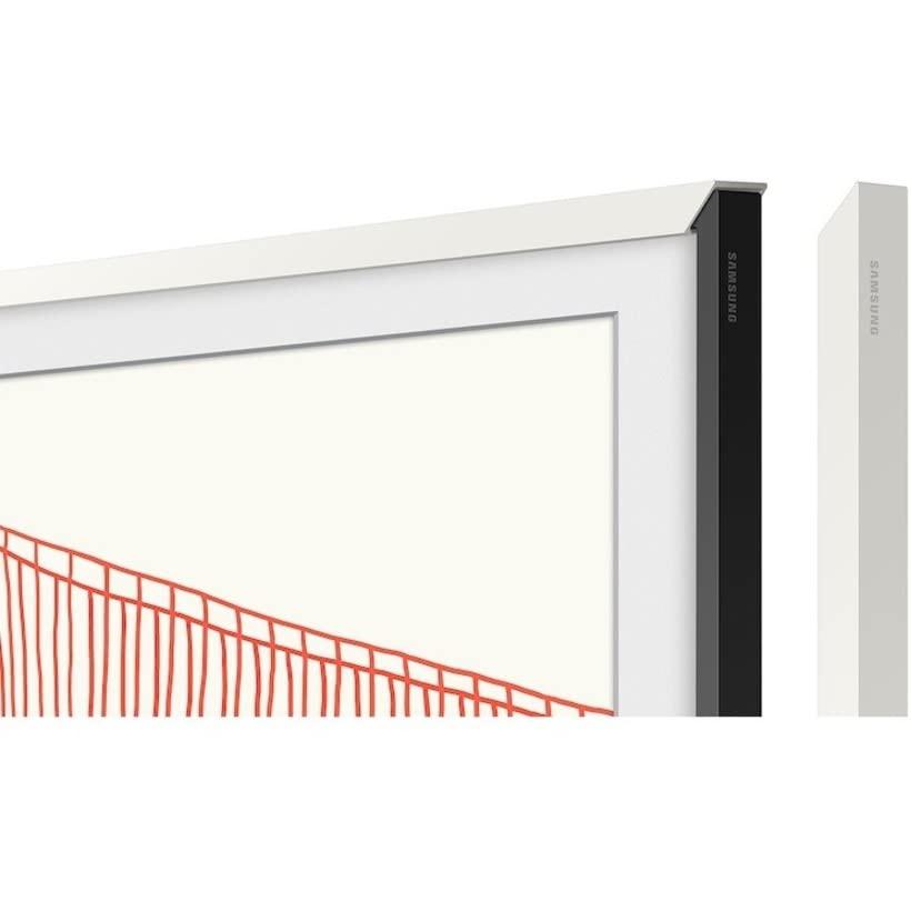 SAMSUNG SAMSUNG 75-inch The Frame Customizable Bezel - Modern White (VG-SCFA75WTBZA, 2021 Model)