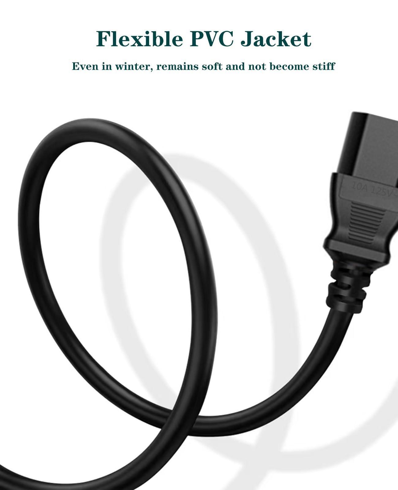 UNIMOSON Speaker Power Cable for ION Block Rocker, ION Pathfinder, Tailgater Bluetooth, Guitar Amp, Job Rocker, Explorer Portable Speaker System Replacement Power Cord