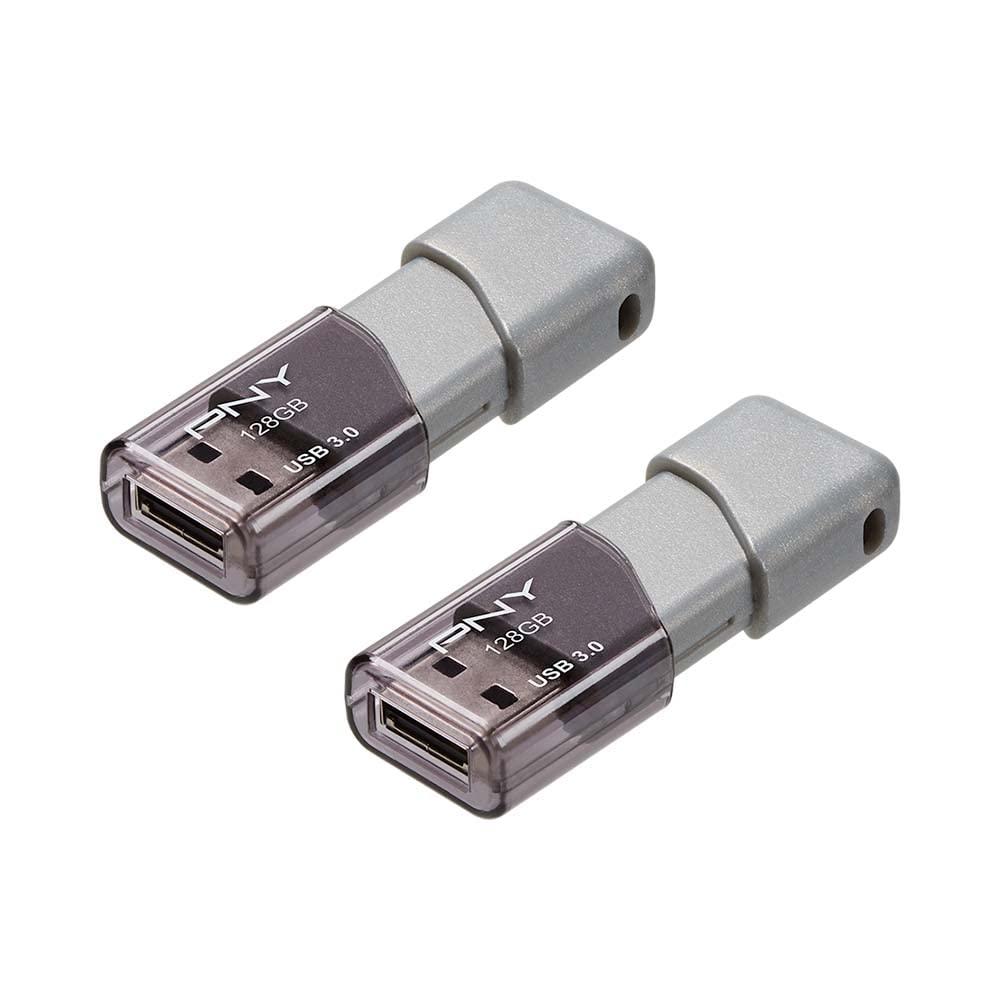 PNY PNY 128GB Turbo Attach 3 USB 3.0 Flash Drive, 2-Pack & PNY 64GB Turbo Attach 3 USB 3.0 Flash Drive 3-Pack