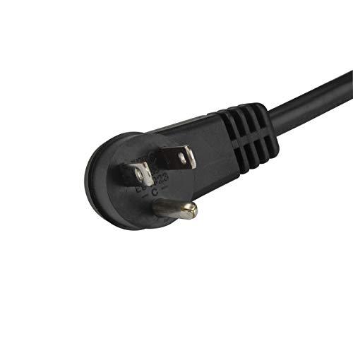 StarTech.com StarTech.com 6ft (2m) Computer Power Cord, Right Angle NEMA 5-15P to C13, 10A 125V, 18AWG, Replacement AC Power Cord, PC Power Supply Cable, Printer / Monitor Power Cord - UL Listed (PXTR1016)