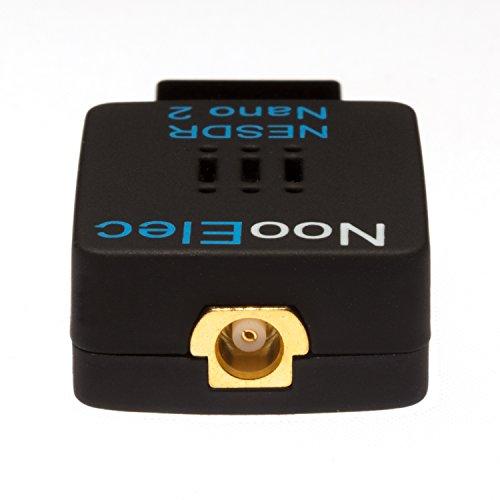 Nooelec NESDR Nano 2 - Tiny Black RTL-SDR USB Set (RTL2832U R820T2) with MCX Antenna. Software Defined Radio, DVB-T and ADS-B Compatible, ESD Safe