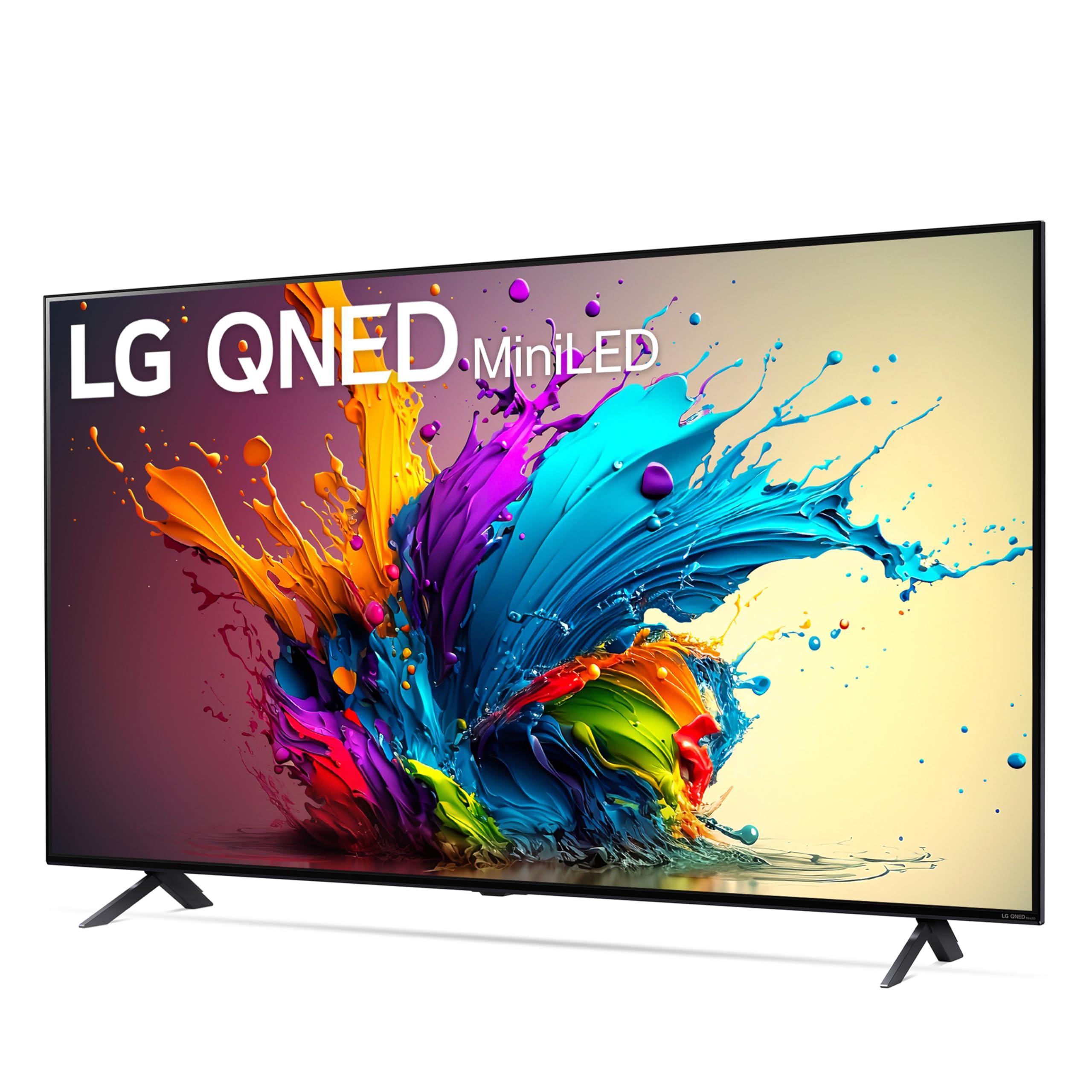 LG LG 65-Inch Class QNED90T Series Mini LED Smart TV 4K Processor Flat Screen with Magic Remote AI-Powered with Alexa Built-in (65QNED90TUA, 2024) (Renewed)