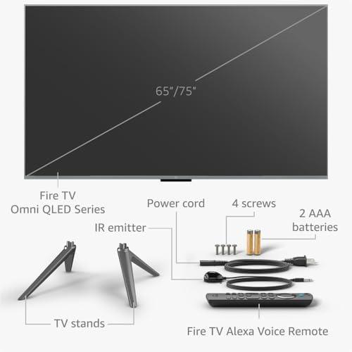 Amazon Amazon Fire TV 75" Omni QLED Series 4K UHD smart TV + 4-Year Protection Plan