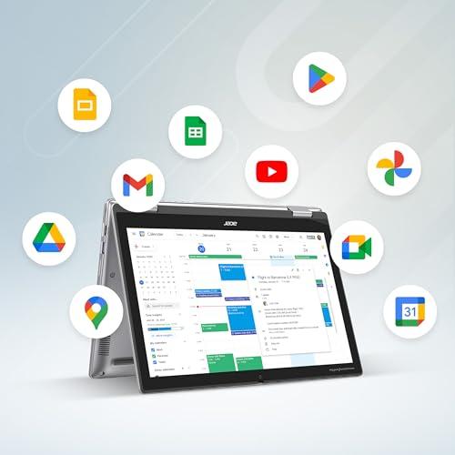 acer Acer Chromebook Spin 312 CP312-1HN-34Z7 Convertible Laptop | Intel Core i3-N305 | 12.2" WUXGA IPS Corning Gorilla Glass Touch Display | 8GB LPDDR5 | 128GB eMMC | Wi-Fi 6E | Full HD Webcam | Chrome OS