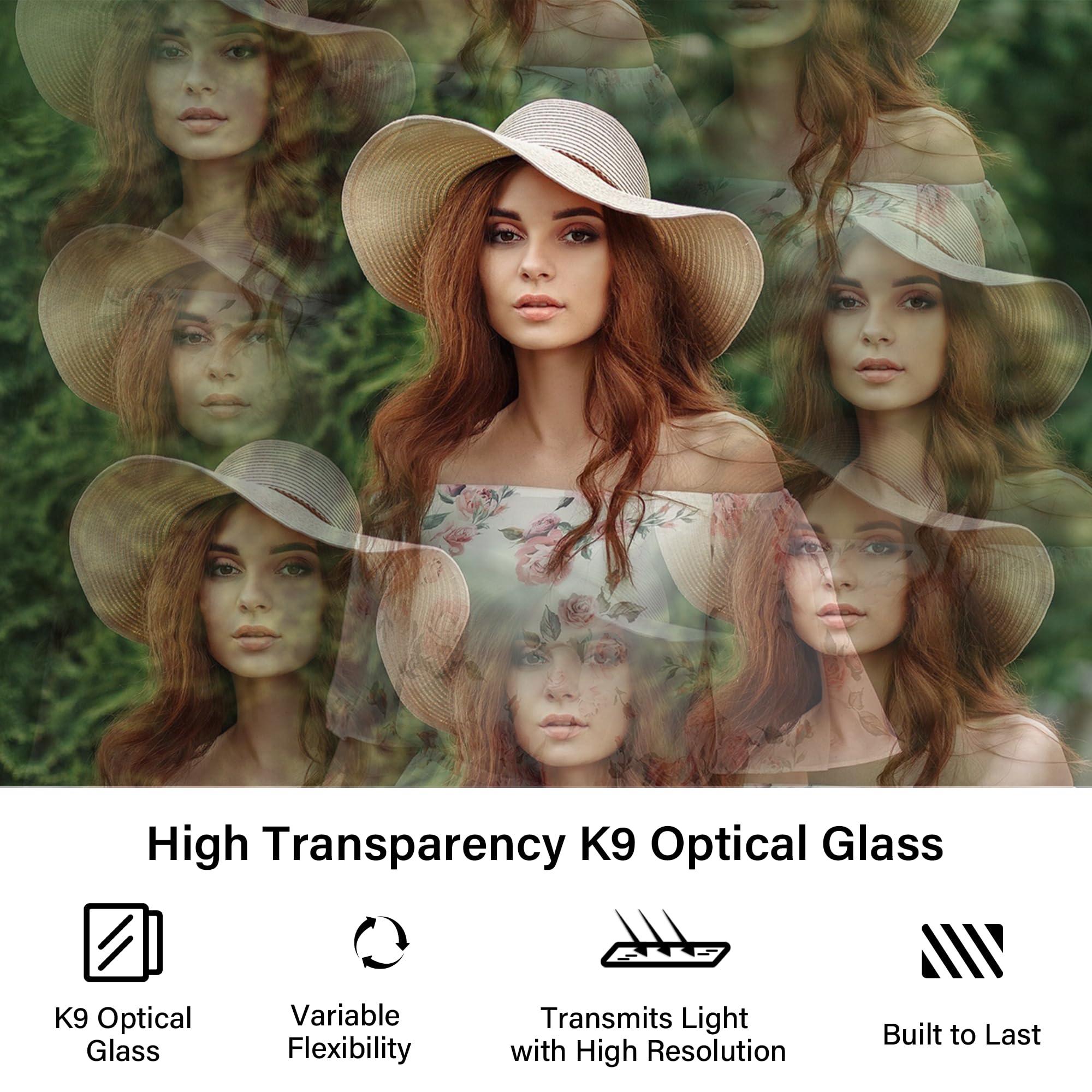 Walking Way Walking Way Kaleidoscope Prism Lens Filter, Special Effect Filters with Multiple Refracting Subjects, Prism Crystal Glass for SLR, Creative Photography (72mm)