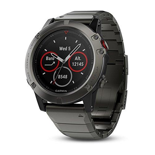 Garmin Garmin 010-01733-03 1.2" Fenix 5X Sapphire - Slate Gray with Metal Band (EMEA)