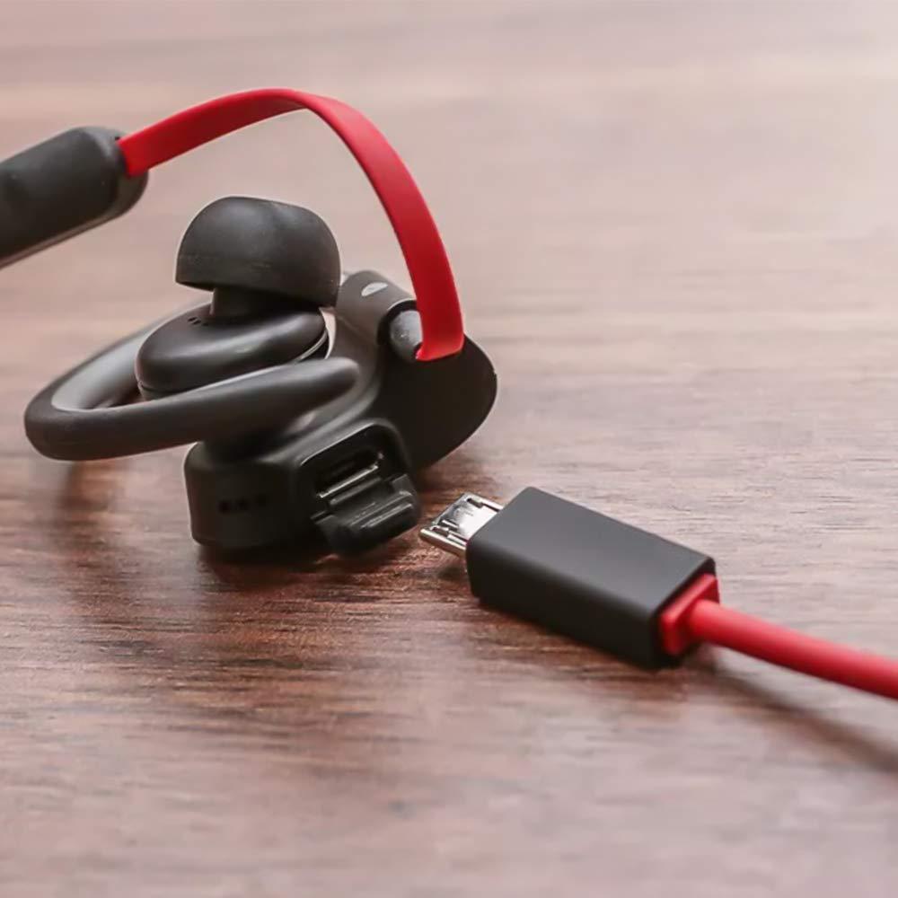 Koffmon 3.3ft Replacement Micro USB Charging Cable Charger Cord Compatible with Beats by Dr Dre Studio 2.0, Beats Solo Wireless, Beats Pill Mini Wireless Headphones (Red)