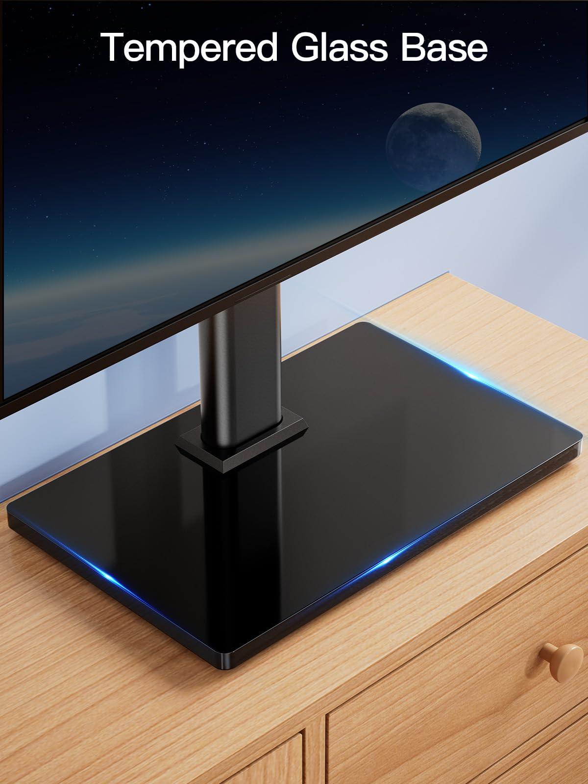 PERLESMITH PERLESMITH Mobile TV Stand on Wheels for 32-75 Inch Flat/Curved Panel Screens