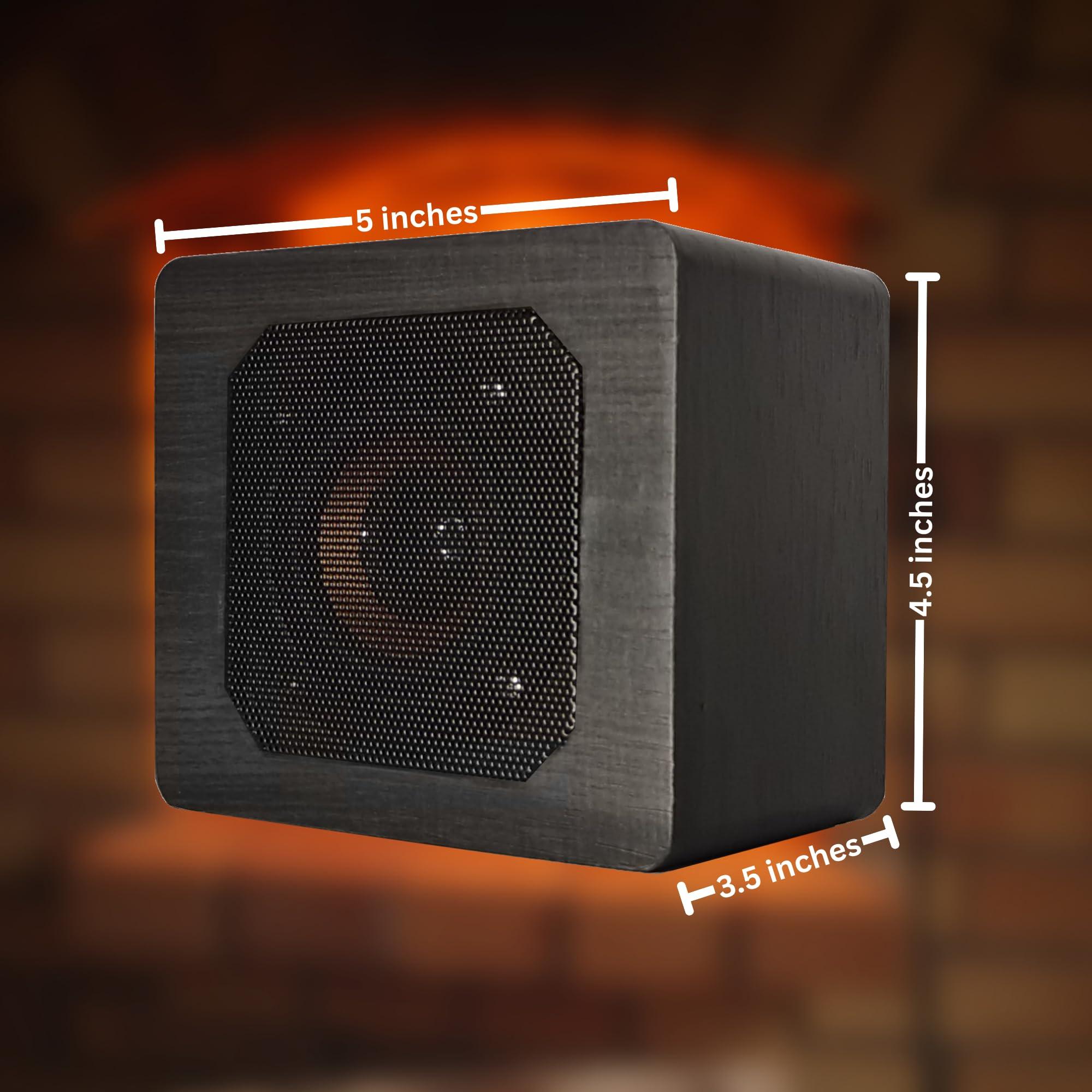 Trebisky Trebisky Fire Crackler Sound System Comfort Crackling Sound Effect Maker Rechargeable Portable Bluetooth Speaker for Electric Gas Fireplace Soothing White Noise Machine (Gen 2)