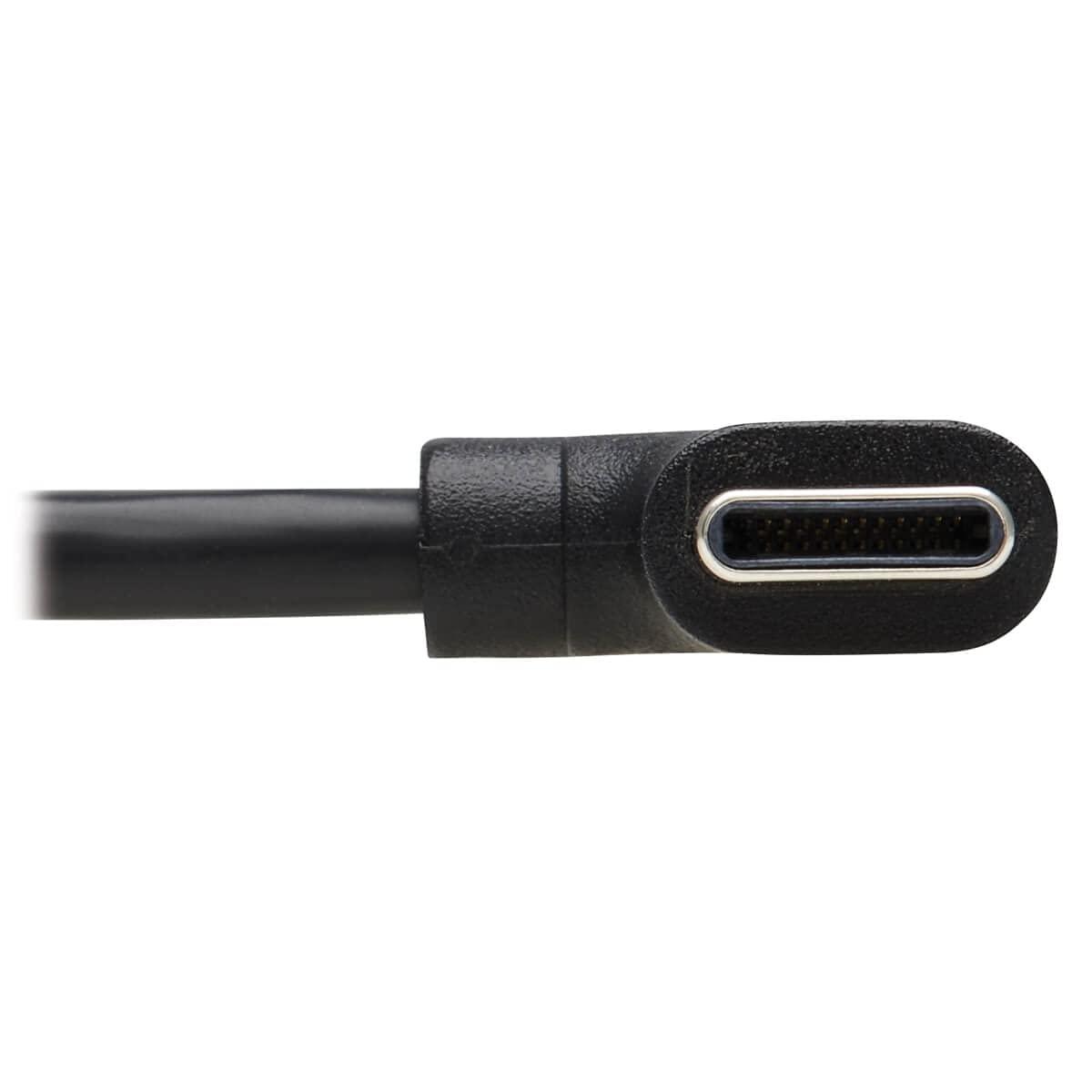 Tripp Lite Tripp Lite USB C Charging Cable USB 2.0 M/M 60W PD Charging Right-Angle 2M (U040-02M-C-RA)