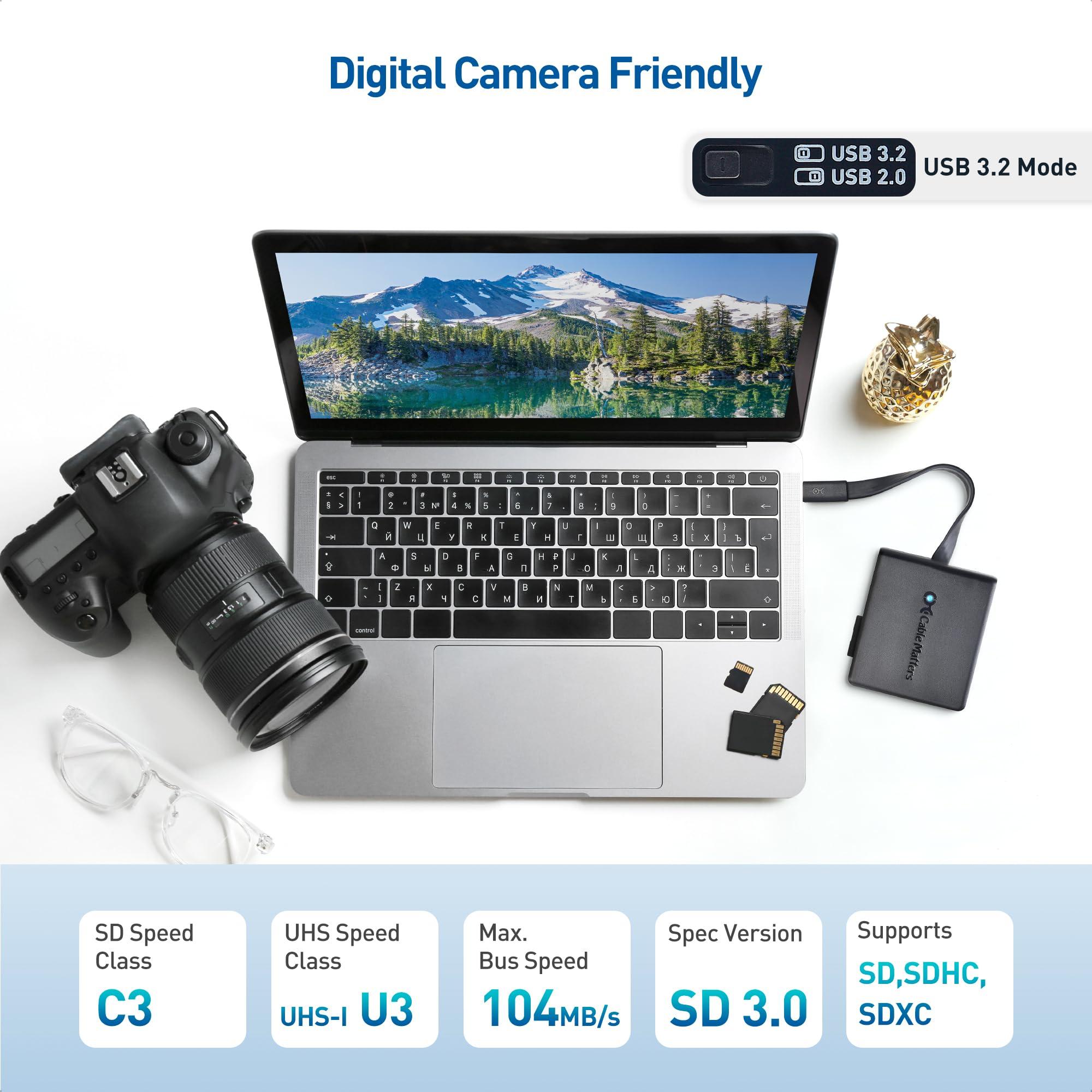 Cable Matters Cable Matters 8-in-1 USB C Hub DisplayPort 1.4, USB C Dock 8K@60Hz / 4K@240Hz DisplayPort, Gigabit Ethernet, USB 3.2 Port & VESA Certified DisplayPort 2.1 Cable 2m/6.6ft, Support 40Gbps DP40 in Black