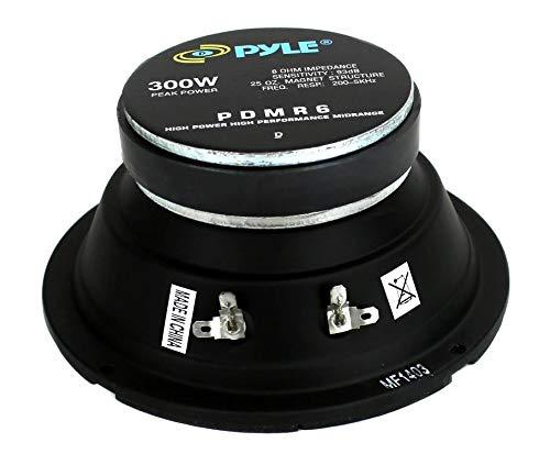 Pyle 4) Pyle PDMR6 MidRange 6.5" 1200W Car Mid Bass Mid Range Woofers Audio Speakers