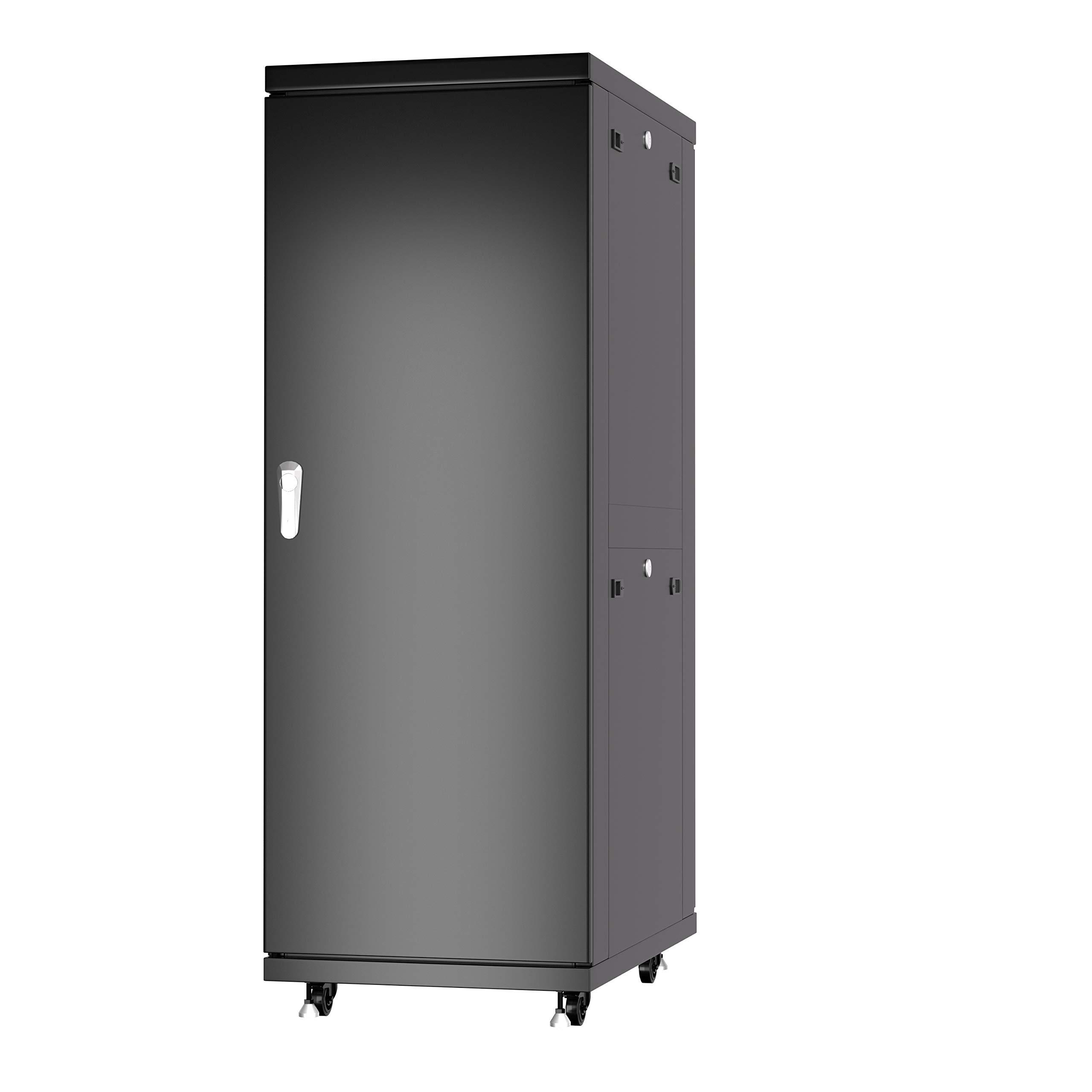 Sysracks Sysracks - Server Rack - Locking Cabinet - Network Rack Cabinet Enclosure - Rack Mount - 32 Inch Deep - Server Cabinet - on Casters - Rack Shelf - Cooling Fan - Thermostat - (37U (24\" w x32 d x74 h))