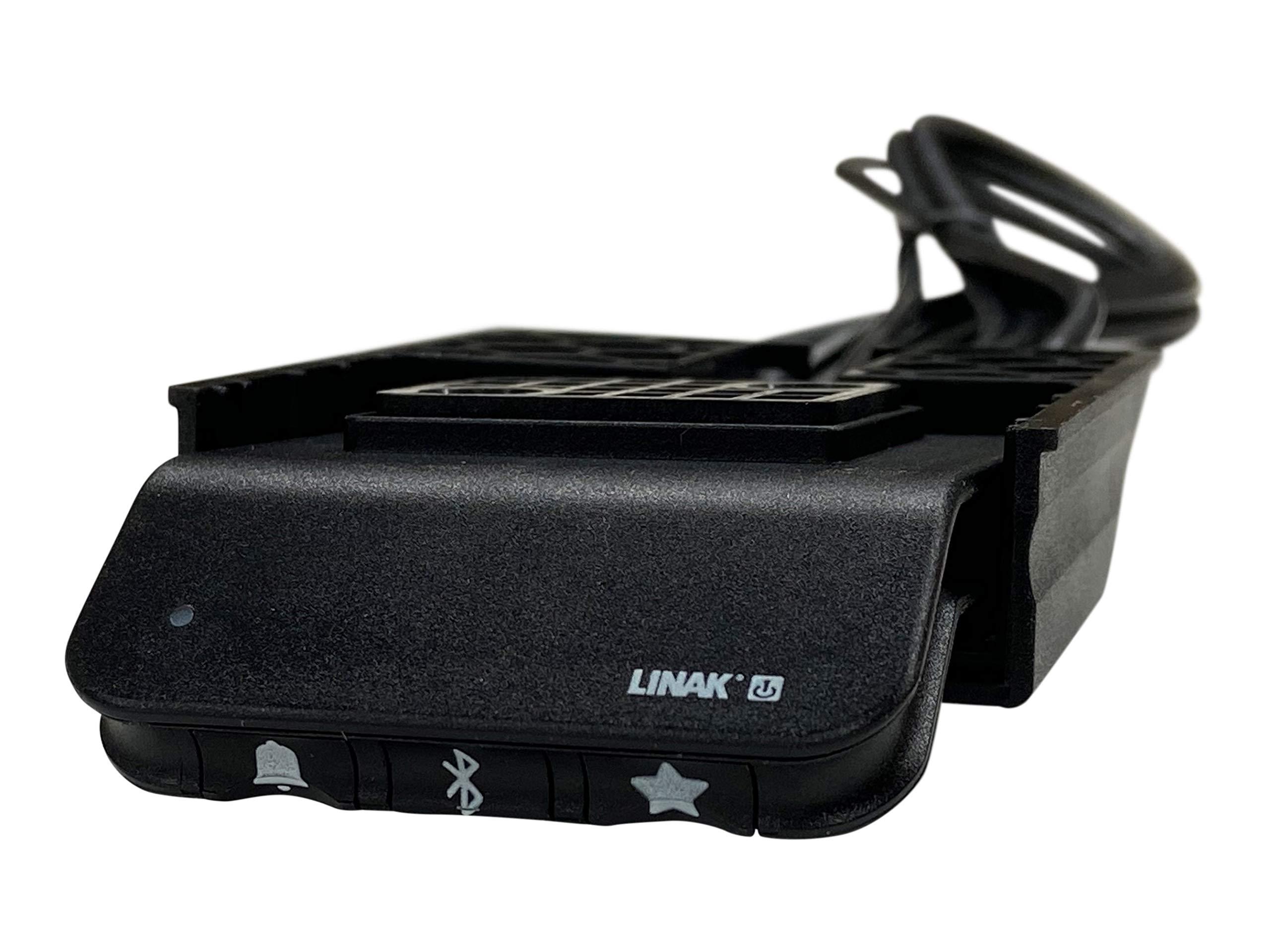 Linak Linak Replacement DPG1M Desk Panel Deskline Serie Up/Down Drive Two Favourite Positions Bluetooth for Desk Control App Reminder Function via a LED Black 62 Inches Cable Included