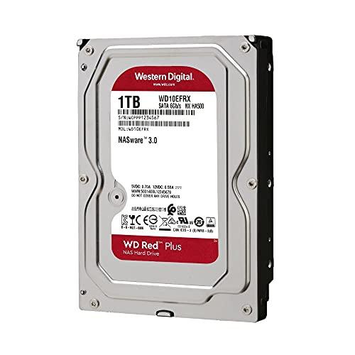 Western Digital Western Digital 1TB WD Red Plus NAS Internal Hard Drive HDD - 5400 RPM, SATA 6 Gb/s, CMR, 64 MB Cache, 3.5" - WD10EFRX