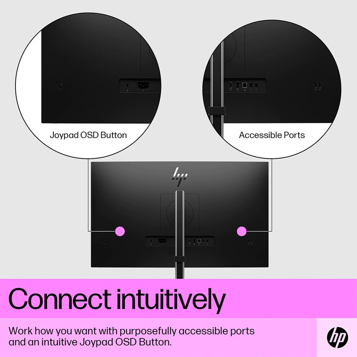 HP HP E27q G5 27" Class WQHD LCD Monitor - 16:9 - Black, Silver