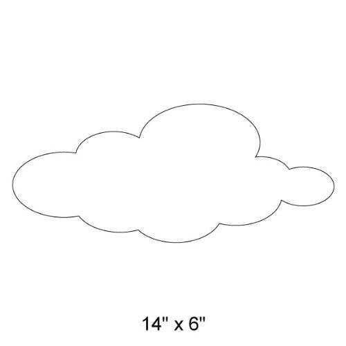 My Wonderful Walls Cloud Stencil for Painting Clouds in a Nature Themed Mural