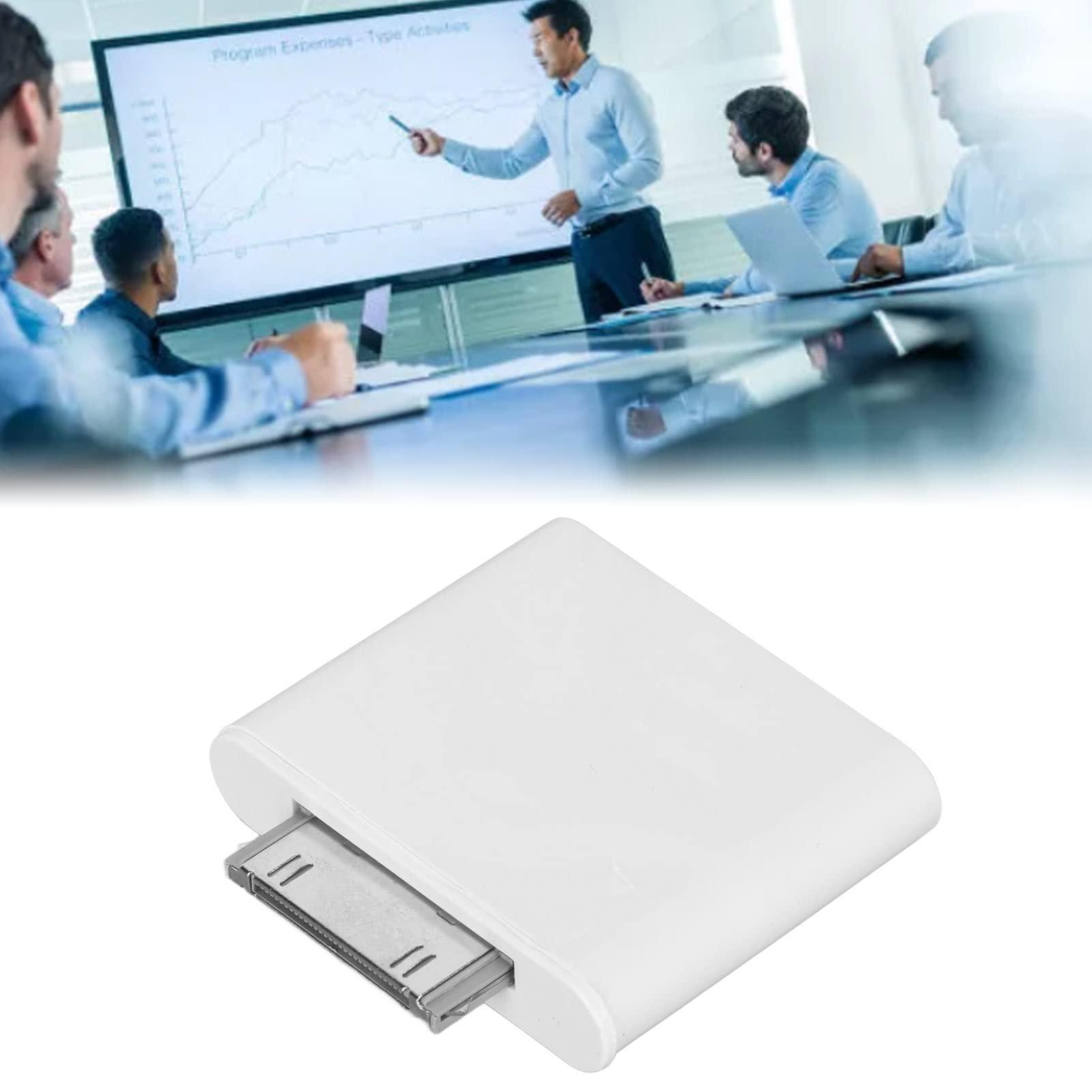 VBESTLIFE VBESTLIFE 30 Pin Bluetooth Adapter Receiver, Bluetooth Transmitter Plug and Play & Automatic Compatible with iOS Pod and Other 30 Pin Dock Speakers (White)