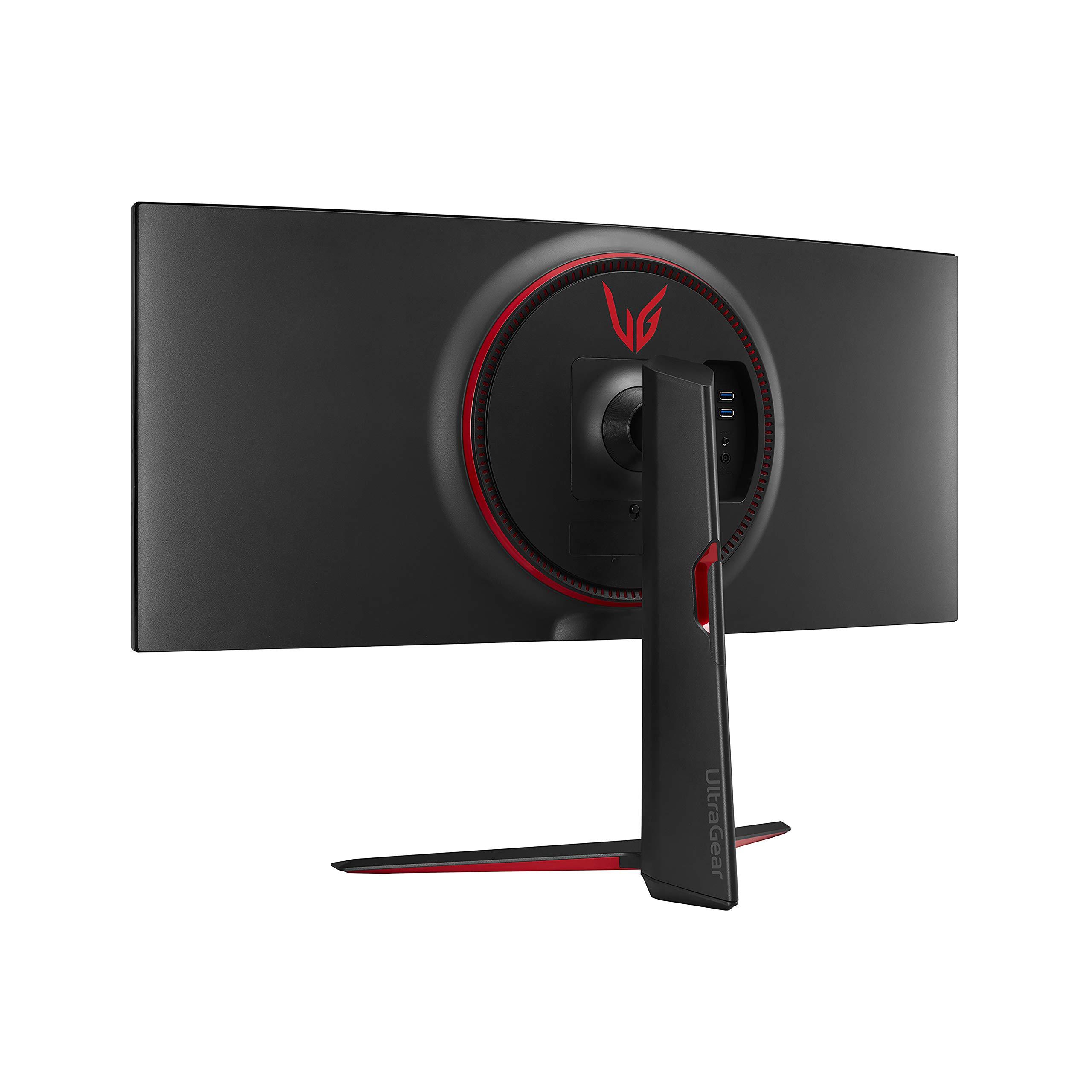 LG LG UltraGear QHD 34-Inch Curved Gaming Monitor 34GP83A-B, Nano IPS 1ms (GtG) with VESA DisplayHDR 400, NVIDIA G-SYNC, and AMD FreeSync Premium, 144Hz, Black