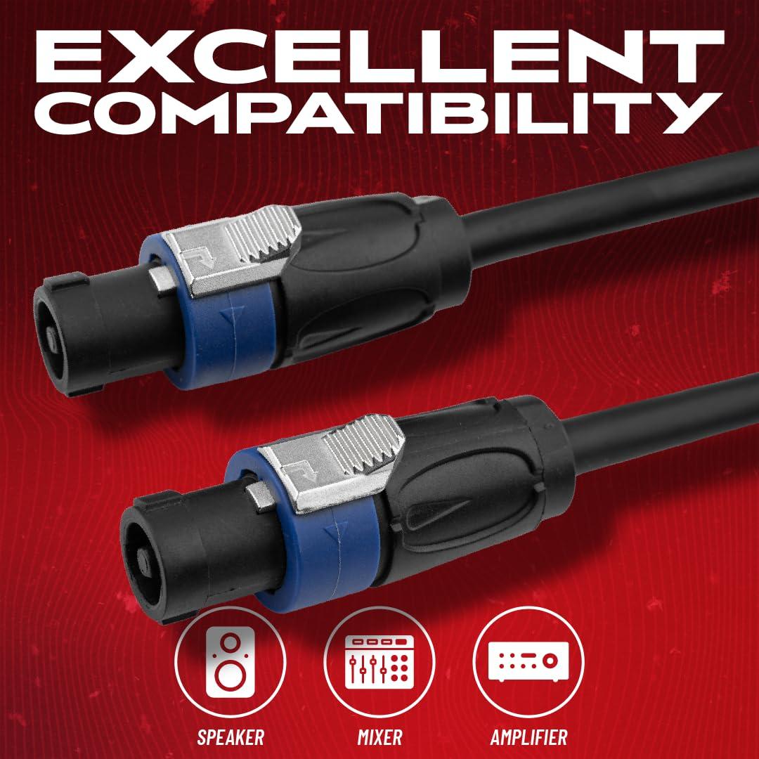 Gator Cableworks By Gator Cases Composer Series Deluxe 50 Foot Twist Lock Connector to Twist Lock Connector Speaker Cable; (GCWC-SPK-50-2TL)