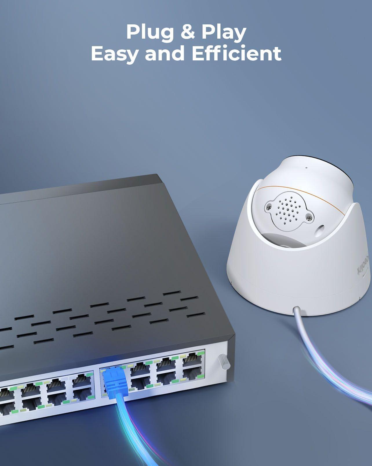 REOLINK REOLINK 12MP PoE Security Camera System RLK16-1200D8-A Bundle, 12pcs H.265 12MP Security Cameras Wired, Person Vehicle Pet Detection, Two-Way Talk, Color Night Vision, 4TB HDD 16CH NVR