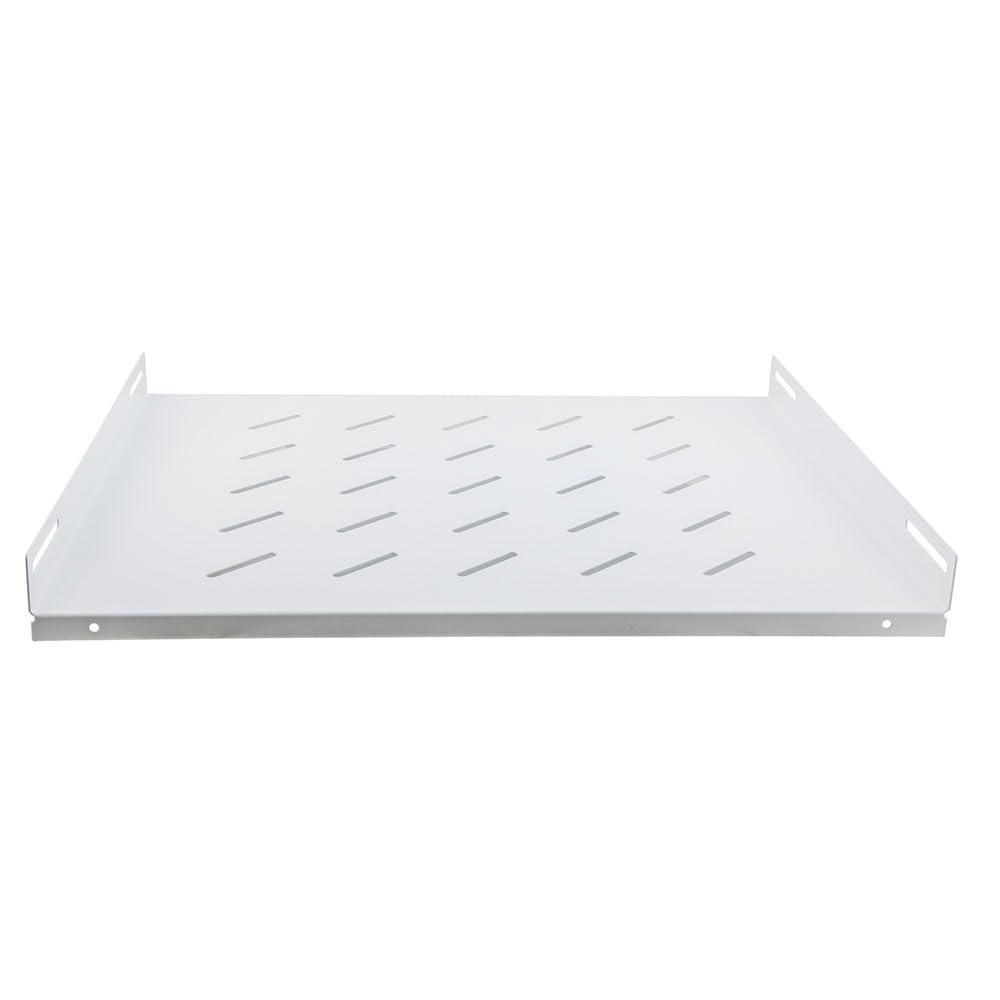 NavePoint NavePoint 1U Rack Shelf for Server Rack Network Cabinets Cabinet Rack Mount Shelf 420mm (16) Deep, White, Pre-Assembled Compatible with 19 Inch Standard Equipment