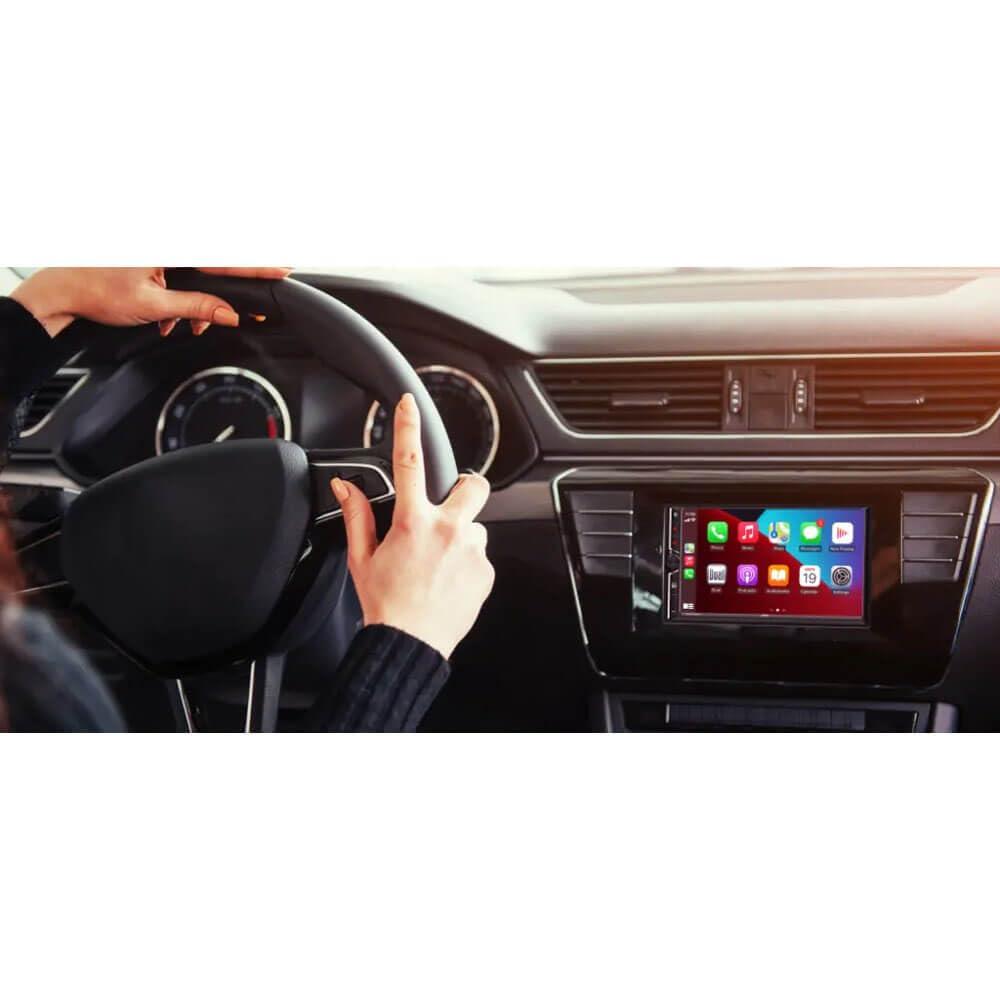 Dual Electronics Dual Electronics Dual DCPA723W 2-DIN 7\"\" Apple CarPlay Android Auto Digital Multimedia Receiver