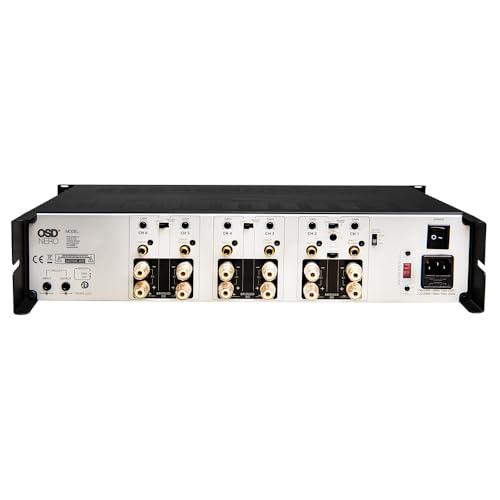 OSD Audio OSD 6X 175W Home Theater Amplifier Highly Flexible, High Power Bridging with Passive Subwoofer Controls, 105 dB SNR