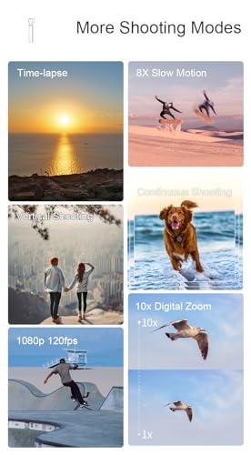 Yoidesu 5K Handheld Pocket Camcorder, 36MP Vlogging Camera with Rotatable 3.5 Inch IPS, 10X Digital Zoom, Night Vision YouTube Portable Video Camera, 120 Wide Angle,