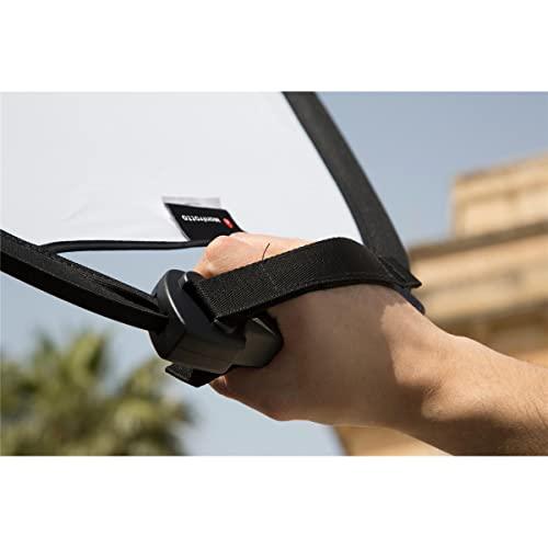 Lastolite Manfrotto 30\" TriGrip Collapsable Triangular Reflector, Built-In Handle, Sunlite/Softsilver