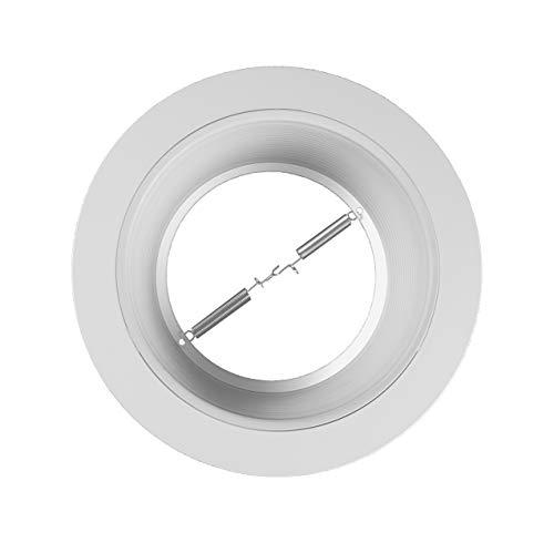 NICOR Lighting NICOR Lighting 6 inch White Recessed Baffle Trim, Fits 6 inch Housings (17510)