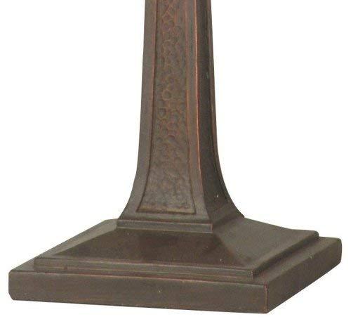 Dale Tiffany Lamps Dale Tiffany TA70680 Cooper Accent Lamp, Antique Bronze and Art Glass Shade