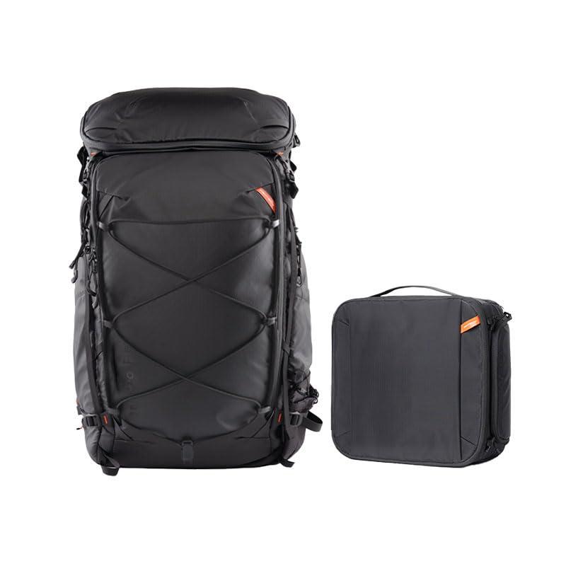 PGYTECH PGYTECH OnePro Flex Backpack 50L+Camera Insert Bag M, Fits DSLR/SLR/Mirrorless Cameras/Lenses and Other Gear, Lightweight Outdoor Hiking Bundle for Photography, Travel Bag with Laptop Compartment