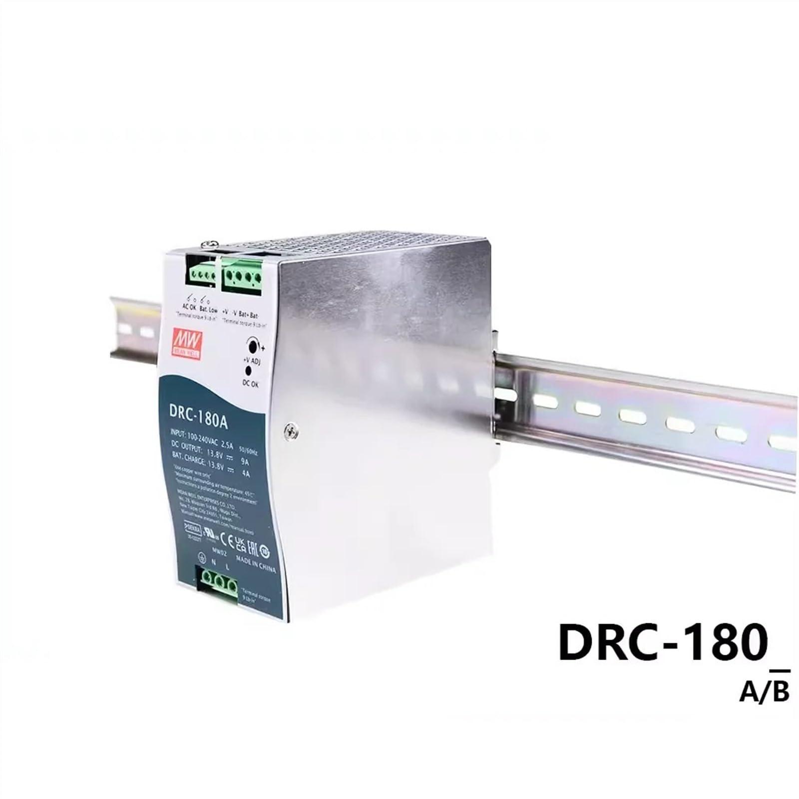 OJKRNXJD OJKRNXJD DRC-180A/B 180W UPS SMPS Switching Power Supply AC DC Din Rail Type Security Dual Output 13.8V 27.6V(DRC-180B)
